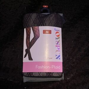 Josfon Black Fashion-Plaid Leggings